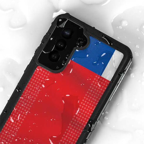 Iceland Soccer Flag Galaxy S24 Plus Waterproof Case